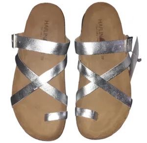 Women’s Haflinger Silver Sandals