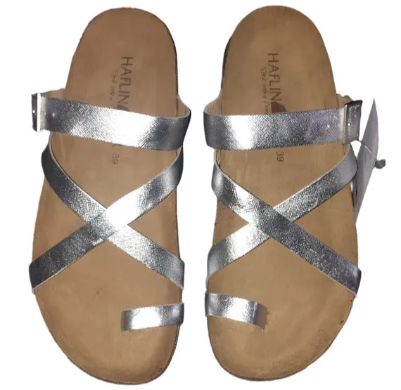 Women’s Haflinger Silver Sandals