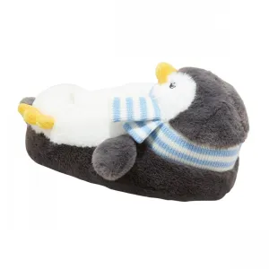 Wondershop Kids Girls Boys Holiday Penguin Character Slippers Gray S (13-1)