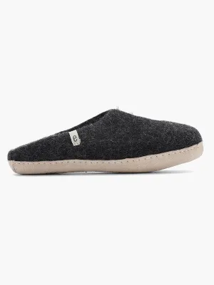 Wool Slippers - Black