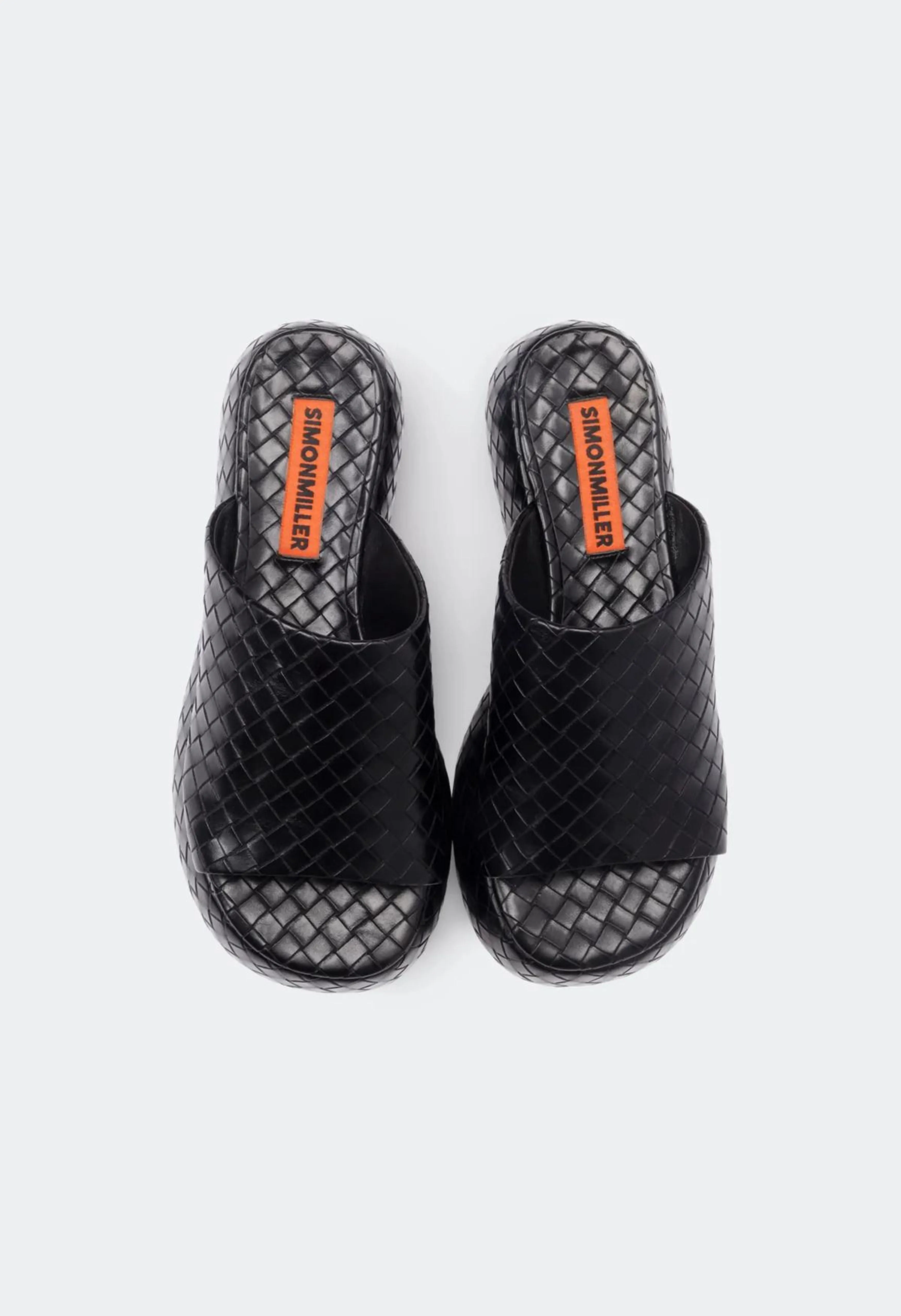 Woven Cloudy Platform in Black