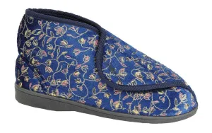 Zedzzz LS884C Womens Touch Fastening Bootee Slipper